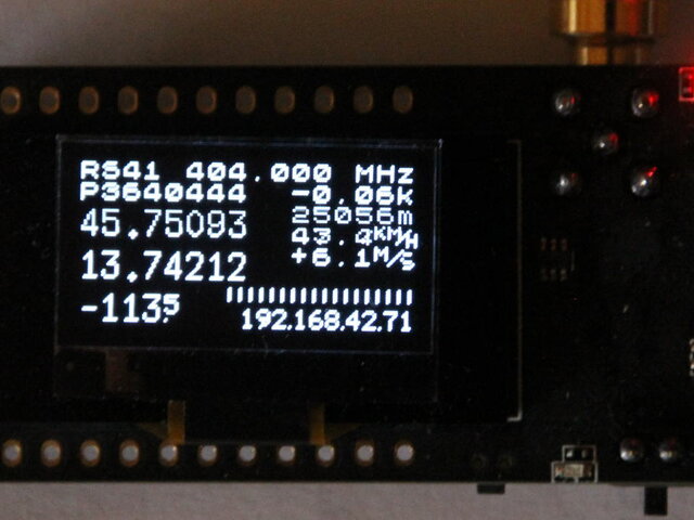 ESP32 with 0.96" OLED on board